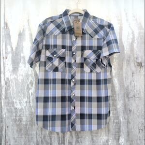 Coevals Club NWT Pearl Snap Western Short Sleeve Shirt Men's Large